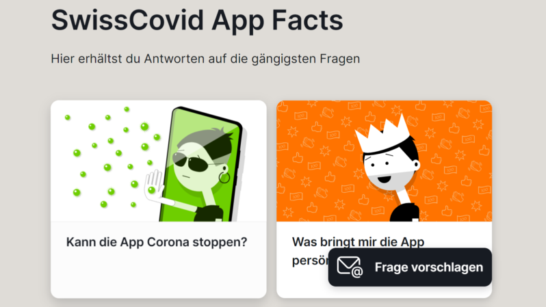 Swiss Covid App Facts Screenshhot 2